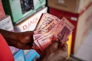 File photo of Ghana cedis notes