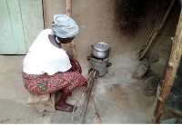 High cost of the Liquefied Petroleum Gas have made it difficult for the woman to afford the product