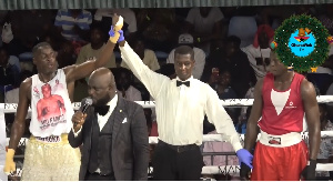 Bukom Banku's son Ambitious Tilapia won his fight