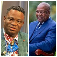 Ghanaian gospel musician Isaiah Kwadwo Ampong and former President John Mahama