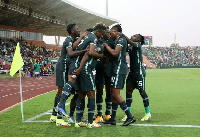 Nigerian players celebrate