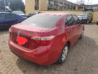 The snatched car is currently at the Ashanti Regional Police Headquarters