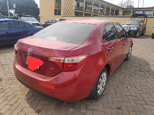 The snatched car is currently at the Ashanti Regional Police Headquarters