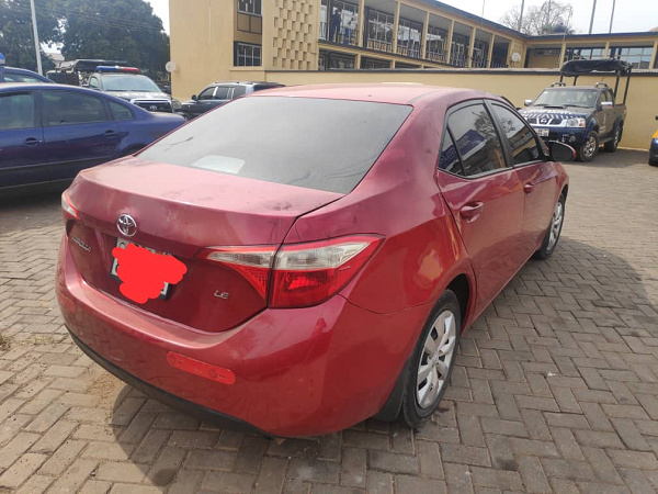 The snatched car is currently at the Ashanti Regional Police Headquarters