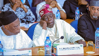 Bola Tinubu captured sleeping at a meeting