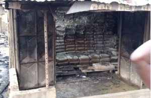 CEMENT BAGS BURNT