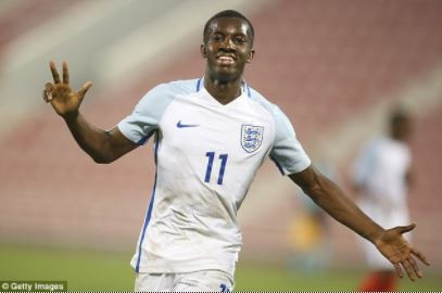 Arsenal striker Eddie Nketiah