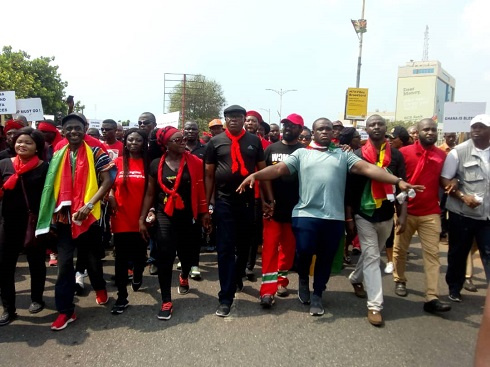 Some leading members of the NDC in the front-line