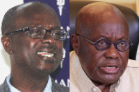 Professor Stephen Kwaku Asare (right) and President Nana Addo Dankwa Akufo-Addo