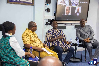 Resource persons seated at CCD's discussion programme