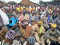 Chiefs and residents at the festival