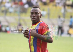 Razak scored Hearts' first goal against Dwarfs