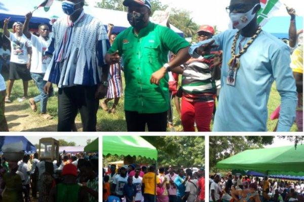 The large crowd watched with excitement as Parliamentary Candidates debate