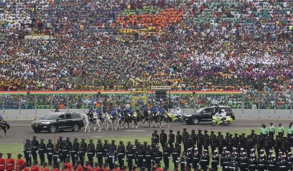 A shot from the Independence Day celebration held in Kumasi