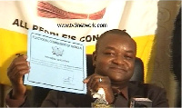 Hassan Ayariga's APC received a provisional certificate from the EC, February 10