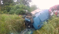 The collision left the driver of the fuel tanker, Osman Zongo, dead