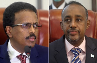 Somalia's President Mohamed Abdullahi Mohamed and Prime Minister Mohamed Hussein Roble