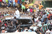 Nana Akufo-Addo and Dr. Bawumia address crowd at Nalerigu