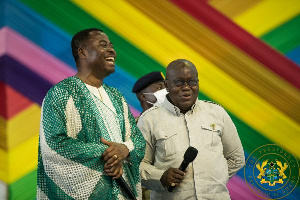 President Akufo Addo With The Rev Anthony Kwadwo Boakye