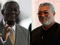 Former President Jerry John Rawlings (R) has described Kuffour as a corrupt and evil leader