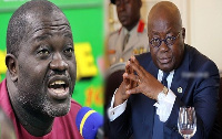 Nana Ofori Owusu, PPP National Chairman (L) and President Akufo-Addo