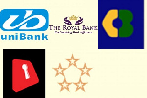 5 merged banks logos