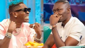 Dancehall musician, Shatta Wale and Arnold Asamoah-Baidoo