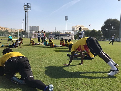 Black Stars players training