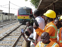 File photo of railways workers