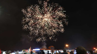 Ivorians watch a fire works display to ring in the New Year,PHOTO | SIA KAMBOU | AFP