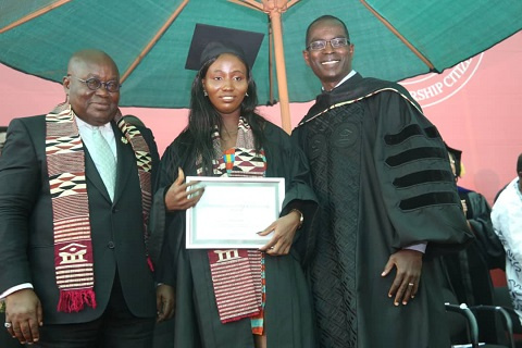 President Nana Akufo-Addo spoke at the University's graduation ceremony