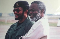 Chairman Rawlings with Kojo Tsikata