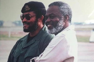 Chairman Rawlings with Kojo Tsikata