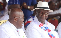 Former President John Agyekum Kufuor with President Nana Akufo-Addo