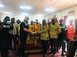 Mantrac Ghana Ltd donates a live Caterpillar 3406C Engine to Takoradi Technical University