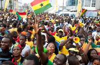 Some jubilant Ghanaians