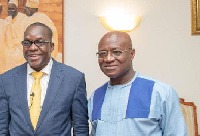 Speaker Alban Bagbin with Majority Leader Osei Kyei-Mensah-Bonsu