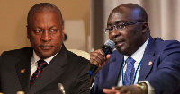 John Dramani Mahama, NDC flagbearer and Vice president Bawumia