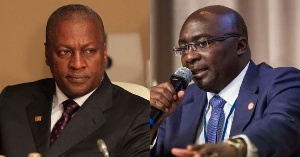 Former President John Dramani Mahama and Vice President Mahamudu Bawumia