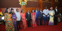 President Nana Akufo-Addo with his newly sworn-in ministers