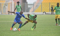 Awako in action for Olympics against Aduana