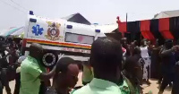 The EMT driver was buried in an ambulance-like cofffin