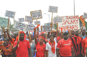 A section of UTAG members protesting