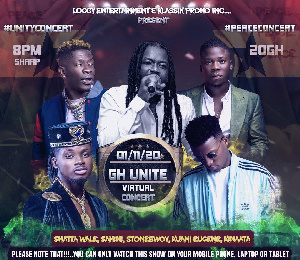 Dancehall artistes Shatta Wale, Samini and Stonebwoy