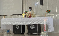 Reverend Fr Isaac Benuyenah, Parish Priest of the Hohoe St Augustine Roman Catholic Church