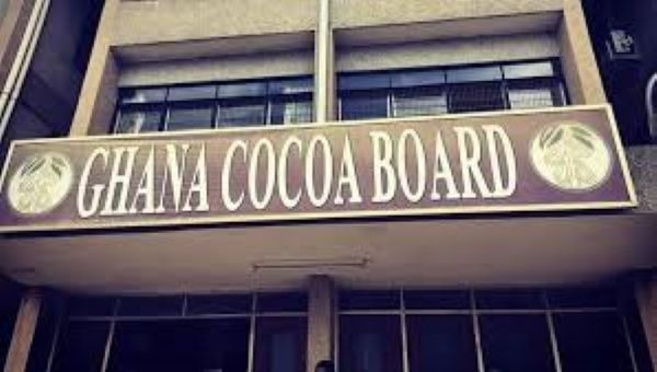 Signage of the Ghana Cocoa Board in Accra