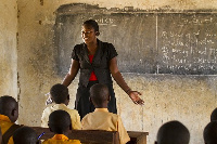 A teacher delivering a lesson | File photo