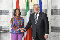 Shirley Ayorkor Botchwey and Antonio Tajanj