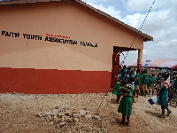 The three-unit classroom block for the Sagnarigu Municipality