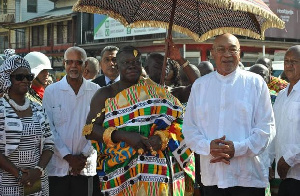 Otumfuo Osei Tutu II and others in South America